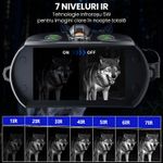 TV, Audio-Video si Foto - Optica, astronomie si metrologie - Optica si astronomie - Binocluri & lunete - Binoclu Night Vision 4K, 128GB, Infrarosu 800m, Ecran HD 4", Video 48MP, Foto, Zoom 10x Digital, Baterie - Infinity.ro