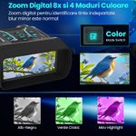 TV, Audio-Video si Foto - Optica, astronomie si metrologie - Optica si astronomie - Binocluri & lunete - Binoclu Night Vision 4K, 64GB, Ecran 4.55", Zoom 8x, Infrarosu 7 Niveluri, Baterie 4500mAh, IP54 - Infinity.ro