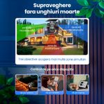 Casa si Gradina - Electrice - Smart Home - Camere de supraveghere - Camera de supraveghere solara 3 Obiective 5MP, 4G SIM + WiFi, Panou 7.5W, Night Vision - Infinity.ro