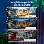 Casa si Gradina - Electrice - Smart Home - Camere de supraveghere - Camera de supraveghere solara 3 Obiective 5MP, 4G SIM + WiFi, Panou 7.5W, Night Vision, 64GB - Infinity.ro