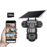 Casa si Gradina - Electrice - Smart Home - Camere de supraveghere - Camera de supraveghere solara 3 Obiective 5MP, 4G SIM + WiFi, Panou 7.5W, Night Vision, 128GB - Infinity.ro