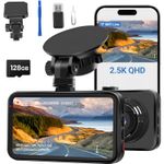 Auto si Moto - Electronice auto - Camere auto si DVR - Camera Auto Technovici, Card 128GB inclus, Inregistrare Clara Zi si Noapte, Rezolutie QHD, Unghi Larg 170 grade, WiFi - Infinity.ro