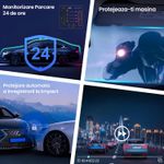 Auto si Moto - Electronice auto - Camere auto si DVR - Camera Auto Dubla Technovici WiFi, Card 16GB inclus, Fata si Marsarier, Control din Telefon, Inregistrare 2.5K QHD - Infinity.ro