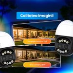 Casa si Gradina - Electrice - Smart Home - Camere de supraveghere - Camera de supraveghere exterior, 8MP, zoom digital 8x, vedere nocturna color, IP66, alb, microSD 128GB inclus - Infinity.ro