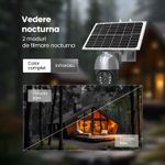 Casa si Gradina - Electrice - Smart Home - Camere de supraveghere - Camera supraveghere solara, WiFi PTZ 2K 8MP, Exterior, Vedere nocturna 30m, Senzor PIR, Alarma 32GB - Infinity.ro