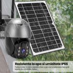 Casa si Gradina - Electrice - Smart Home - Camere de supraveghere - Camera supraveghere solara, WiFi PTZ 2K 8MP, Exterior, Vedere nocturna 30m, Senzor PIR, Alarma 32GB - Infinity.ro