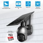 Casa si Gradina - Electrice - Smart Home - Camere de supraveghere - Camera supraveghere solara, WiFi PTZ 2K 8MP, Exterior, Vedere nocturna 30m, Senzor PIR, Alarma 32GB - Infinity.ro