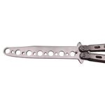 Sport si Outdoor - Camping - Cutite, bricege si accesorii - Cutite si bricege - Set briceag fluture de antrenament + pieptene tip fluture, otel rezistent, 22.5 cm - Infinity.ro
