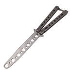 Sport si Outdoor - Camping - Cutite, bricege si accesorii - Cutite si bricege - Set briceag fluture de antrenament + pieptene tip fluture, otel rezistent, 22.5 cm - Infinity.ro