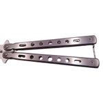 Sport si Outdoor - Camping - Cutite, bricege si accesorii - Cutite si bricege - Set briceag fluture de antrenament + pieptene tip fluture, otel rezistent, 22.5 cm - Infinity.ro