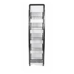 Casa si Gradina - Constructii - Scari si accesorii interioare - Scari aluminiu/ otel - Scara pliabila aluminiu 5 trepte, DEPOX®, antiderapanta, compacta, negru, 157 cm - Infinity.ro