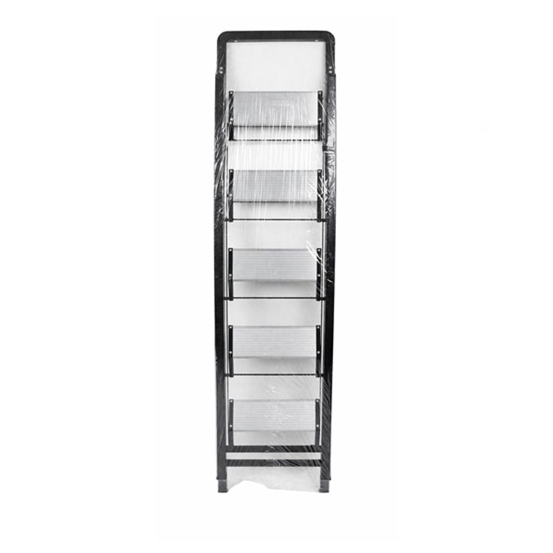 Casa si Gradina - Constructii - Scari si accesorii interioare - Scari aluminiu/ otel - Scara pliabila aluminiu 5 trepte, DEPOX®, antiderapanta, compacta, negru, 157 cm - Infinity.ro