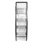 Casa si Gradina - Constructii - Scari si accesorii interioare - Scari aluminiu/ otel - Scara pliabila aluminiu 4 trepte, DEPOX®, antiderapanta, compacta, negru, 138 cm - Infinity.ro