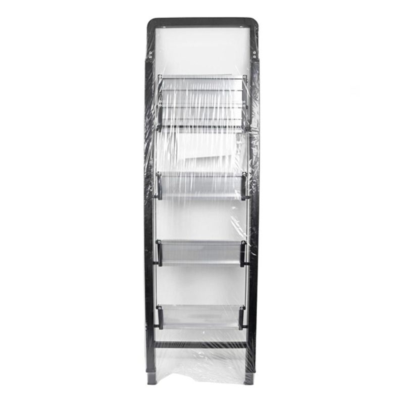 Casa si Gradina - Constructii - Scari si accesorii interioare - Scari aluminiu/ otel - Scara pliabila aluminiu 4 trepte, DEPOX®, antiderapanta, compacta, negru, 138 cm - Infinity.ro