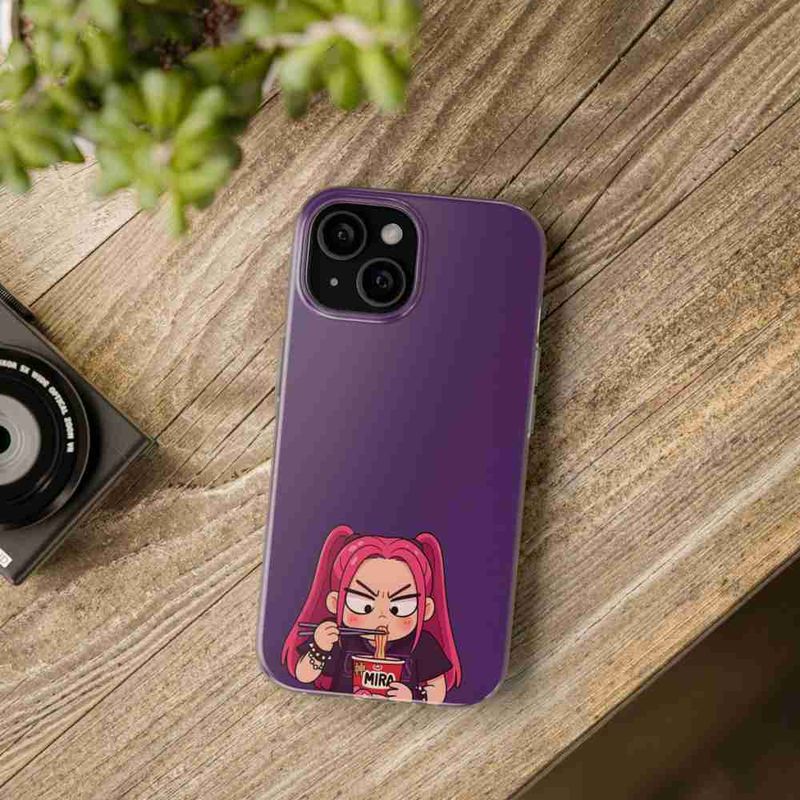 Laptop, Telefoane si Tablete - Telefoane mobile si accesorii - Accesorii Telefoane - Huse telefoane - Husa compatibila cu Honor Magic6 Lite Silicon Gel Tpu Model KPop Demon Hunters Mira Draw Eating Ramen - Infinity.ro