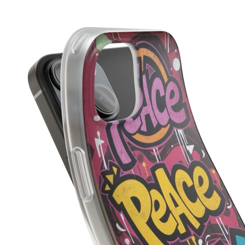 Laptop, Telefoane si Tablete - Telefoane mobile si accesorii - Accesorii Telefoane - Huse telefoane - Husa compatibila cu Huawei Nova 12i Silicon Gel Tpu Model Peace and Joy Graffiti - Infinity.ro