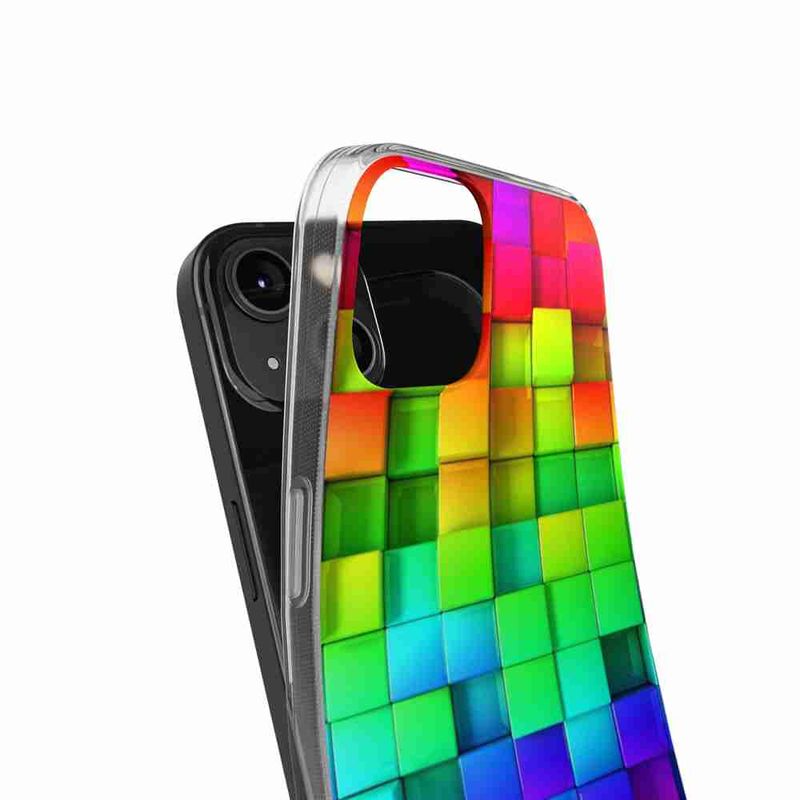 Laptop, Telefoane si Tablete - Telefoane mobile si accesorii - Accesorii Telefoane - Huse telefoane - Husa compatibila cu Honor Magic7 Lite Silicon Gel Tpu Model Colorful Cubes - Infinity.ro