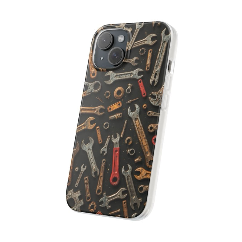 Laptop, Telefoane si Tablete - Telefoane mobile si accesorii - Accesorii Telefoane - Huse telefoane - Husa compatibila cu Honor X8 4G Silicon Gel Tpu Model Mechanic Tools Pattern - Infinity.ro