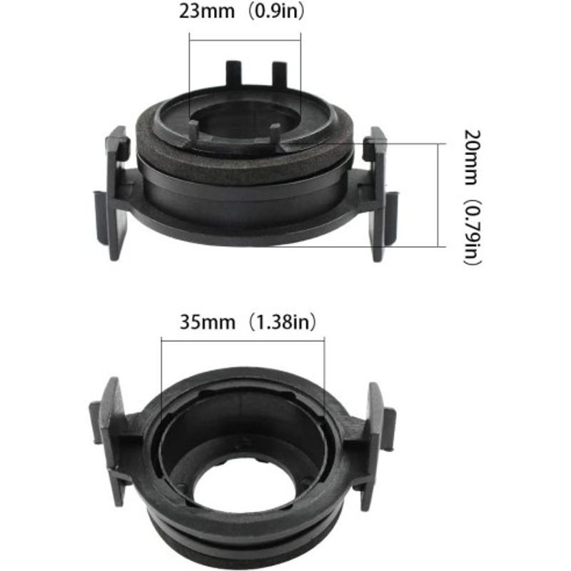 Auto si Moto - Electrice auto - Iluminare si semnalizare - Becuri auto - Set 2 Adaptoare Led H7 pentru BMW E46 - Infinity.ro