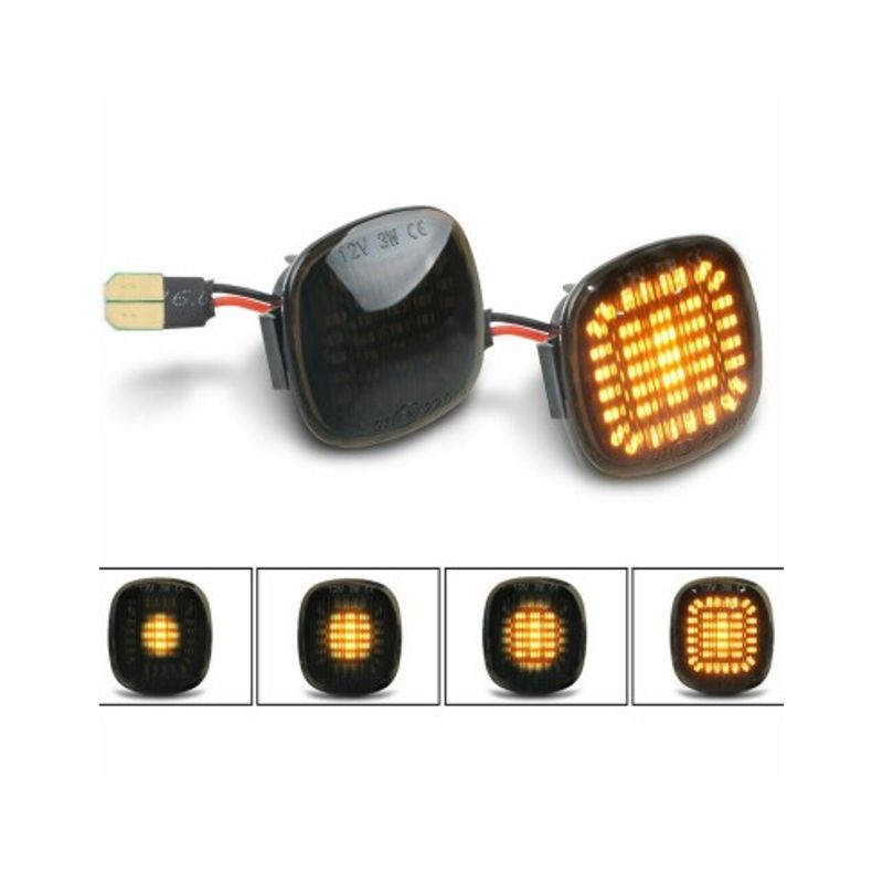 Auto si Moto - Piese auto si accesorii - Caroserie - Faruri, stopuri si proiectoare - Set 2 Semnalizari Aripa LED pentru Skoda Rapid, Fabia, Octavia, Roomster - Infinity.ro