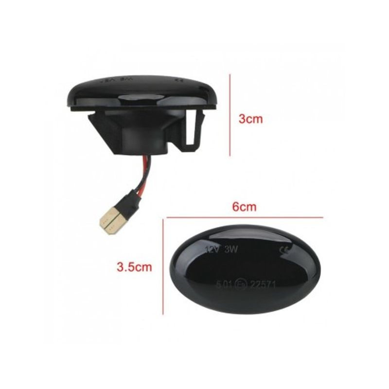 Auto si Moto - Electrice auto - Iluminare si semnalizare - Becuri auto - Set 2 Semnalizari Aripa LED Dinamice pentru Smart ForTwo W450, W452 - Infinity.ro