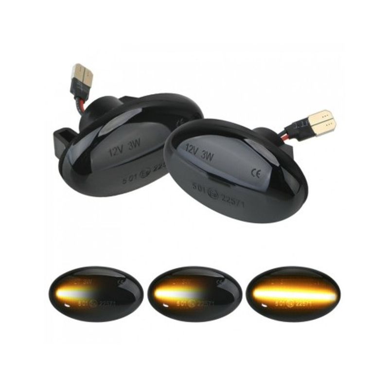 Auto si Moto - Electrice auto - Iluminare si semnalizare - Becuri auto - Set 2 Semnalizari Aripa LED Dinamice pentru Smart ForTwo W450, W452 - Infinity.ro