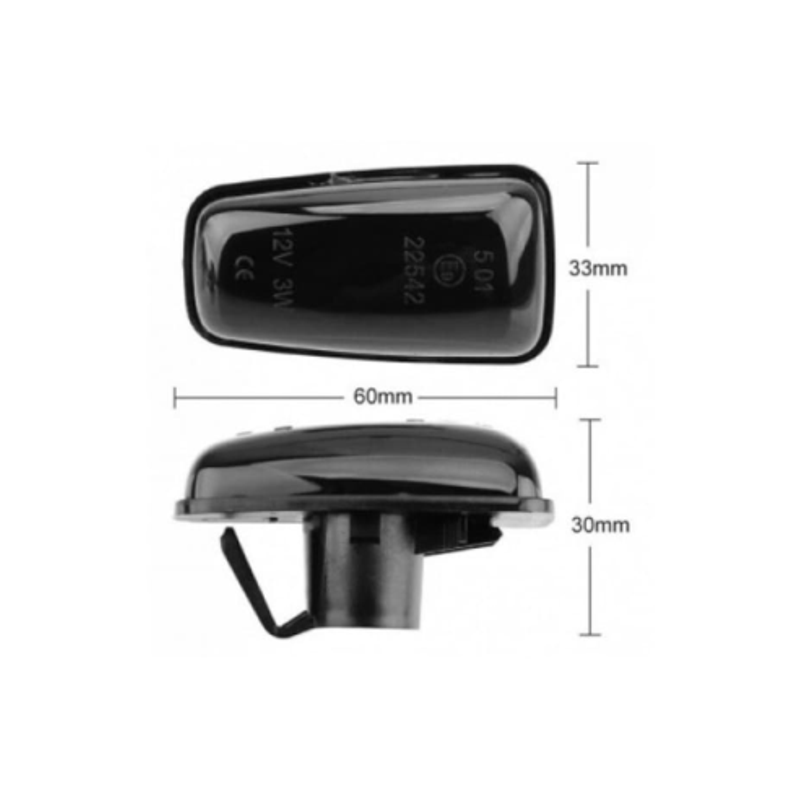 Auto si Moto - Electrice auto - Iluminare si semnalizare - Becuri auto - Set 2 Semnalizari Aripa LED pentru Fiat Scudo, Ulysse - BTLL-327-1 - Infinity.ro