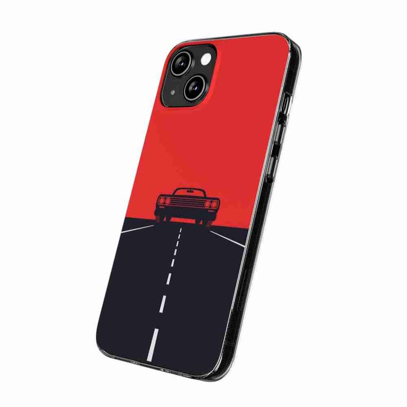 Laptop, Telefoane si Tablete - Telefoane mobile si accesorii - Accesorii Telefoane - Huse telefoane - Husa compatibila cu Honor X6a Silicon Gel Tpu Model Red Sky Muscle Car - Infinity.ro