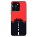 Laptop, Telefoane si Tablete - Telefoane mobile si accesorii - Accesorii Telefoane - Huse telefoane - Husa compatibila cu Honor X6a Silicon Gel Tpu Model Red Sky Muscle Car - Infinity.ro