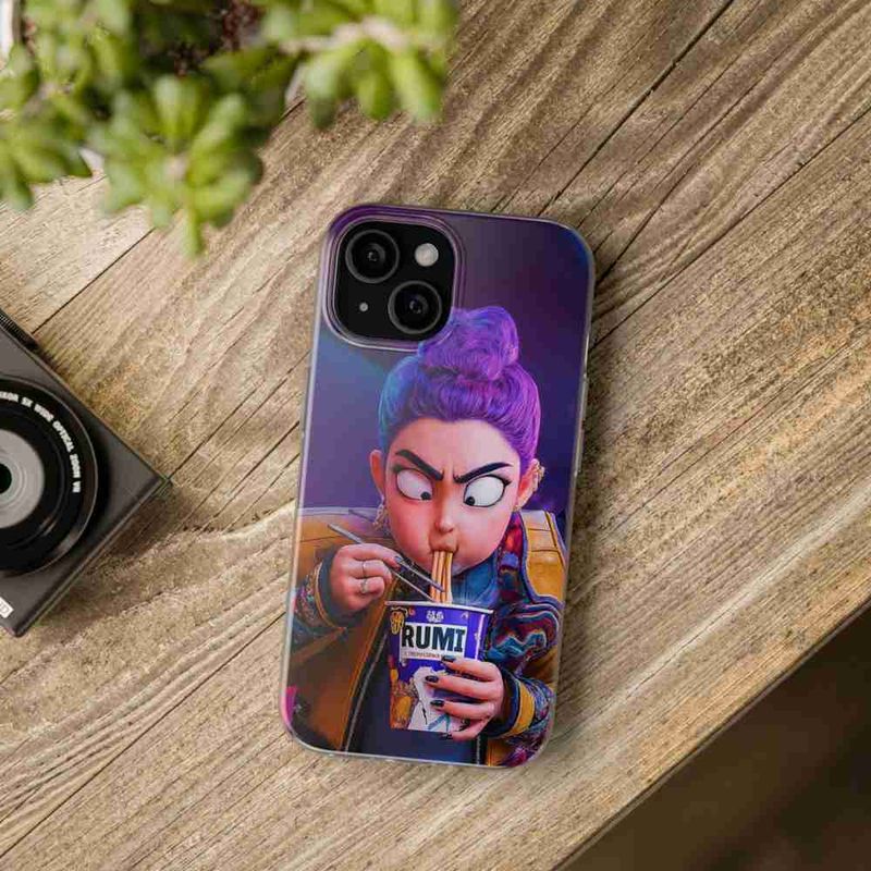 Laptop, Telefoane si Tablete - Telefoane mobile si accesorii - Accesorii Telefoane - Huse telefoane - Husa compatibila cu Honor X8 5G Silicon Gel Tpu Model KPop Demon Hunters Rumi Eating Ramen - Infinity.ro