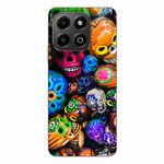 Laptop, Telefoane si Tablete - Telefoane mobile si accesorii - Accesorii Telefoane - Huse telefoane - Husa compatibila cu Honor X6b Silicon Gel Tpu Model Halloween Cranii Colorate - Infinity.ro