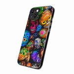 Laptop, Telefoane si Tablete - Telefoane mobile si accesorii - Accesorii Telefoane - Huse telefoane - Husa compatibila cu Honor X6b Silicon Gel Tpu Model Halloween Cranii Colorate - Infinity.ro