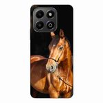 Laptop, Telefoane si Tablete - Telefoane mobile si accesorii - Accesorii Telefoane - Huse telefoane - Husa compatibila cu Honor X6b Silicon Gel Tpu Model Cal pe Fundal Negru - Infinity.ro