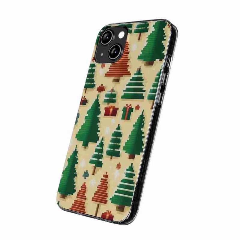 Laptop, Telefoane si Tablete - Telefoane mobile si accesorii - Accesorii Telefoane - Huse telefoane - Husa compatibila cu Honor X6a Silicon Gel Tpu Model Pixel Art Christmas Tree Pattern - Infinity.ro