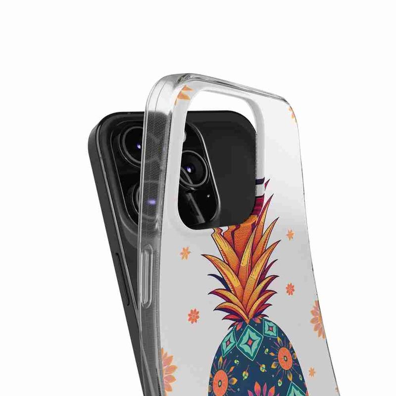 Laptop, Telefoane si Tablete - Telefoane mobile si accesorii - Accesorii Telefoane - Huse telefoane - Husa compatibila cu Honor X7 Silicon Gel Tpu Model Floral Pineapple - Infinity.ro