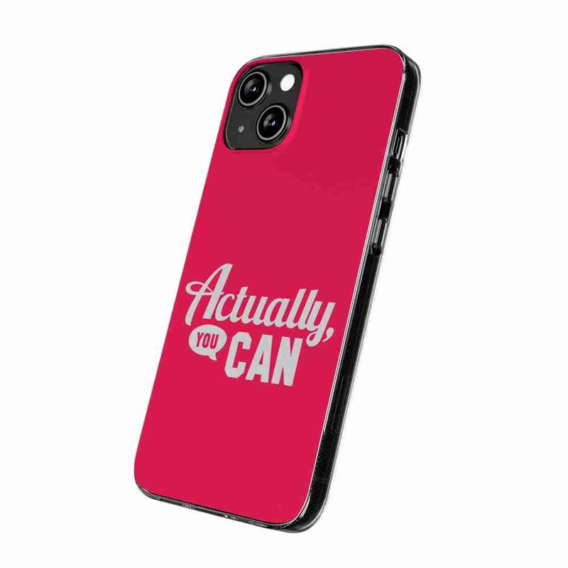 Laptop, Telefoane si Tablete - Telefoane mobile si accesorii - Accesorii Telefoane - Huse telefoane - Husa compatibila cu Honor X7a Silicon Gel Tpu Model Mesaj Actually You Can - Infinity.ro