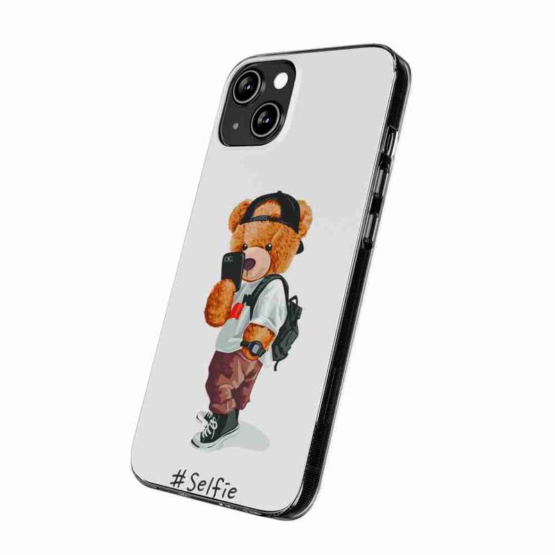 Laptop, Telefoane si Tablete - Telefoane mobile si accesorii - Accesorii Telefoane - Huse telefoane - Husa compatibila cu Honor X8a Silicon Gel Tpu Model Bear Teddy Selfie - Infinity.ro