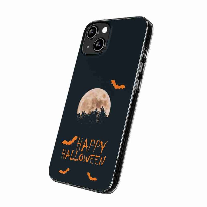 Laptop, Telefoane si Tablete - Telefoane mobile si accesorii - Accesorii Telefoane - Huse telefoane - Husa compatibila cu Honor X7 Silicon Gel Tpu Model Happy Halloween Luna Plina - Infinity.ro