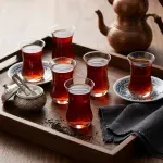 Casa si Gradina - Bucatarie si vesela - Cani si pahare - Pahare - Set 6 pahare din sticla pentru ceai turcesc Aida, 62511, 160 CC Cay Bardagi, Pasabahce - Infinity.ro