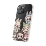 Laptop, Telefoane si Tablete - Telefoane mobile si accesorii - Accesorii Telefoane - Huse telefoane - Husa compatibila cu Honor X8a Silicon Gel Tpu Model Labubu Pattern Black - Infinity.ro