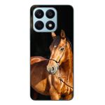 Laptop, Telefoane si Tablete - Telefoane mobile si accesorii - Accesorii Telefoane - Huse telefoane - Husa compatibila cu Honor X8a Silicon Gel Tpu Model Cal pe Fundal Negru - Infinity.ro