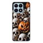 Laptop, Telefoane si Tablete - Telefoane mobile si accesorii - Accesorii Telefoane - Huse telefoane - Husa compatibila cu Honor X8a Silicon Gel Tpu Model Halloween Pattern Cranii si Dovleac - Infinity.ro