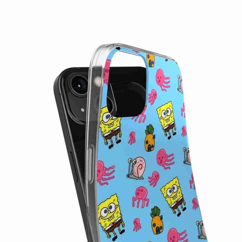 Laptop, Telefoane si Tablete - Telefoane mobile si accesorii - Accesorii Telefoane - Huse telefoane - Husa compatibila cu Honor X8a Silicon Gel Tpu Model Spongebob Pattern - Infinity.ro