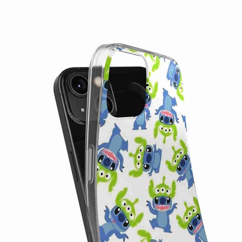 Laptop, Telefoane si Tablete - Telefoane mobile si accesorii - Accesorii Telefoane - Huse telefoane - Husa compatibila cu Honor X8 Silicon Gel Tpu Model Stitch Pattern With Green Alien - Infinity.ro