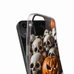 Laptop, Telefoane si Tablete - Telefoane mobile si accesorii - Accesorii Telefoane - Huse telefoane - Husa compatibila cu Honor Magic6 Lite Silicon Gel Tpu Model Halloween Pattern Cranii si Dovleac - Infinity.ro