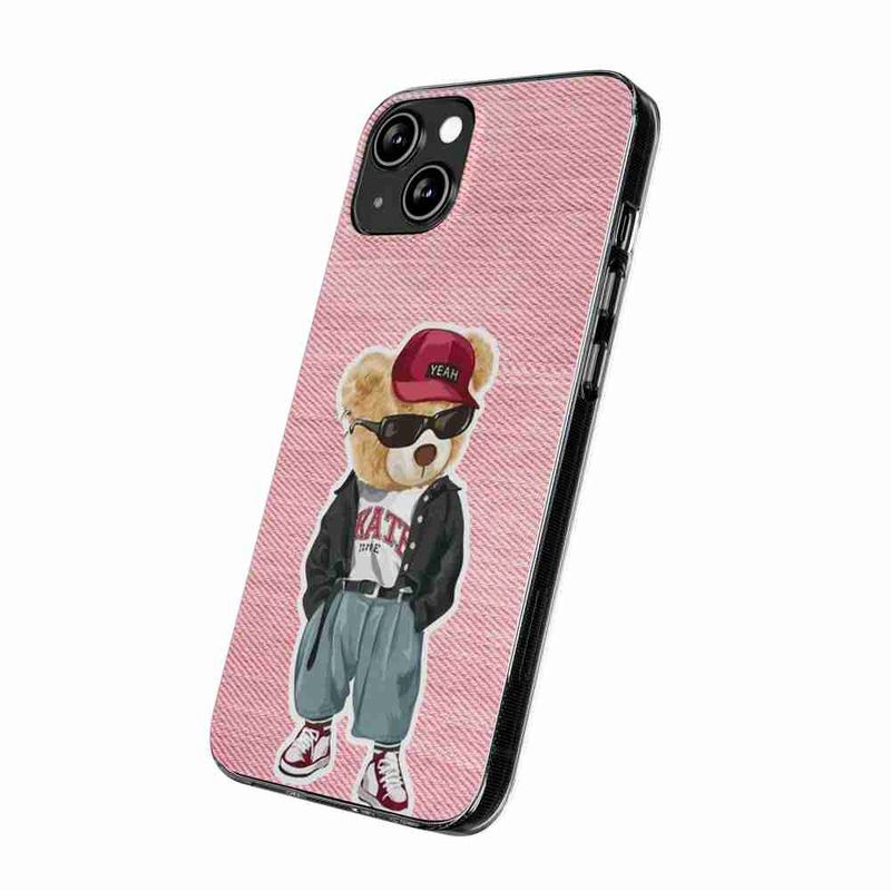 Laptop, Telefoane si Tablete - Telefoane mobile si accesorii - Accesorii Telefoane - Huse telefoane - Husa compatibila cu Honor Magic6 Lite Silicon Gel Tpu Model Pink Jeans Bear - Infinity.ro