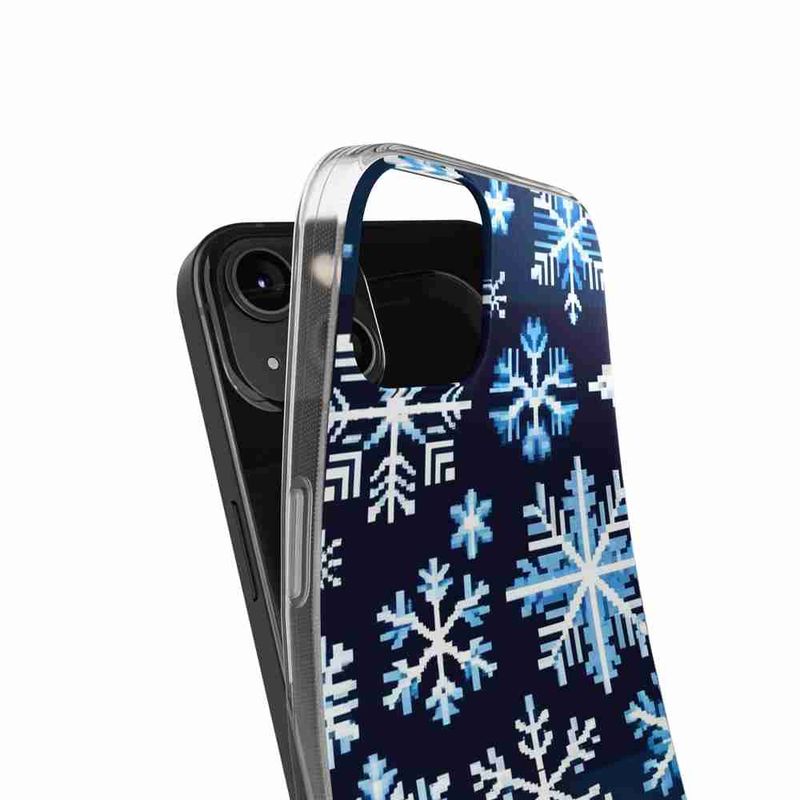 Laptop, Telefoane si Tablete - Telefoane mobile si accesorii - Accesorii Telefoane - Huse telefoane - Husa compatibila cu Honor Magic6 Lite Silicon Gel Tpu Model Pixel Art Snowflakes - Infinity.ro