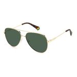 Fashion, accesorii si bijuterii - Barbati - Accesorii barbati - Ochelari de soare barbati - Ochelari de soare unisex cu lentile polarizate Polaroid PLD 6187 S, auriu - Infinity.ro
