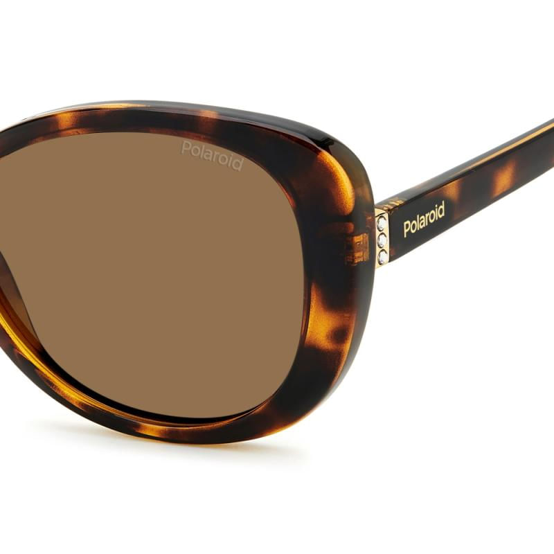 Fashion, accesorii si bijuterii - Femei - Accesorii femei - Ochelari de soare femei - Ochelari de soare femei cu lentile polarizate, Polaroid PLD 4154 S/X havana - Infinity.ro