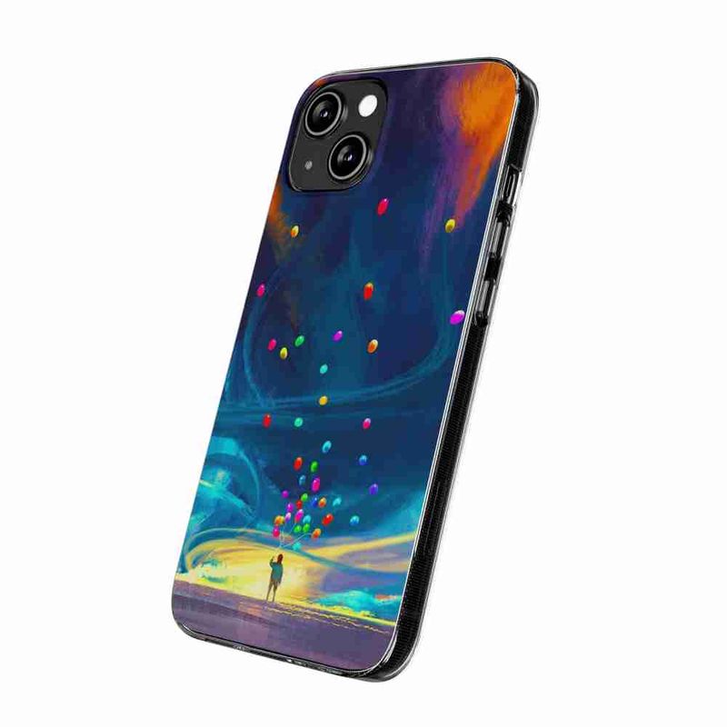 Laptop, Telefoane si Tablete - Telefoane mobile si accesorii - Accesorii Telefoane - Huse telefoane - Husa compatibila cu Honor X7a Silicon Gel Tpu Model Baloane Univers - Infinity.ro